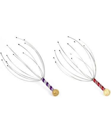 2pcs Octopus Shape Head Scratcher - Stainless Steel Wire Body for Stress Relief & Relaxation | Dijiusidy | International Shipping - Buy Online on GoSupps.com