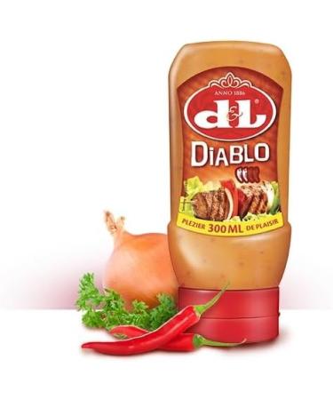  Hymor D&L Diablo Sauce 4 x 300ml Squeeze Spicy creamy and fiery Belgian paprika sauce ideal for burgers fries wraps and as a barbecue sauce Fiery spicy sauce - Buy Online on GoSupps.com