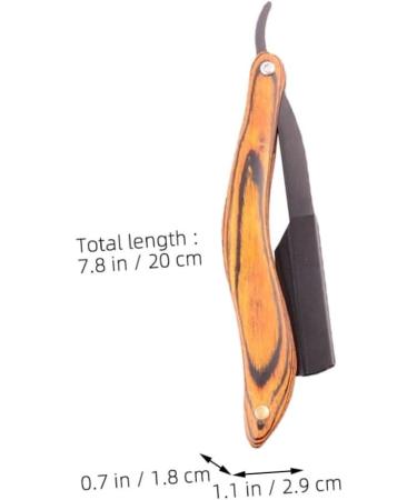 Minkissy Stainless Steel Men's Razor Set - 4-Piece Folding Shaving Kit with Wooden Handle | Rustproof Razor & Wrinkle Knife Holder - Buy Online on GoSupps.com