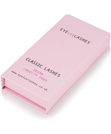 Classic Lash Trays Silk Eyelash Extensions Individual Eyelashes Soft Lightweight Lashes Semi Permanent Eyelashes Eyeluvlashes (D Curl 0.20 14mm Length) D Curl 0.20 14mm Length