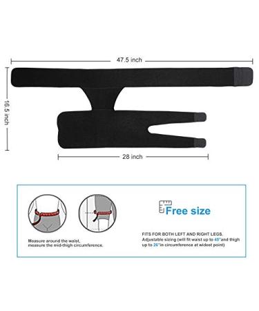 HURRISE Sciatica Pain Relief Brace - Hip Hamstring Compression Support for Pulled Muscles & Arthritis | Men & Women - Buy Online on GoSupps.com