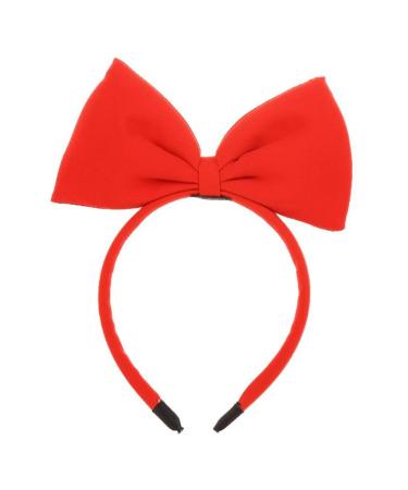 Bow Headband Red Bowknot Headband Big Bow Hair Hoop Hair Accessories Bowknot Hair Bands for Women Girls Halloween Christmas Cosplay Party Decor
