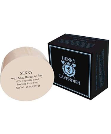 Henry Cavendish Sexxy (Fresh Cedar Blend) Shave Soap for Men & Women - Premium Quality, All Natural, moisturizing Shaving Puck made with Shea Butter & Coconut Oil for a Rich Lather and a Smooth Comfortable Shave for Ladies