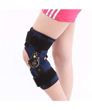 Knee Brace Adjustable Post Joint Stabilizer Knee Orthosis Support Fracture Fixed Guard Splint Leg Protector Fully Adjustable Fits Both Legs