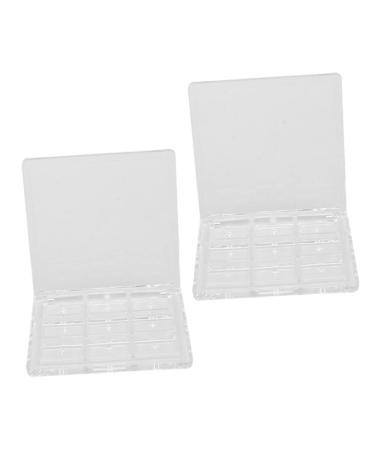 Beatifufu 3pcs Eye Shadow Box Makeup Highlighter Craft Organizers and Storage Eyeshadow Diy Pallet Outdoor