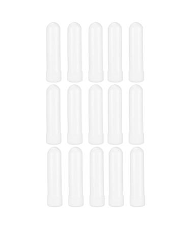 15 pieces essential oil tubes plastic empty noses tube refillable nasal inhalator stick with wick aromatherapy nose inhaler (white) - Buy Online on GoSupps.com