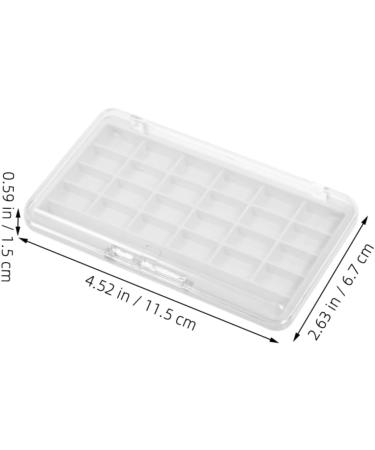 POPETPOP 2 Pieces Empty Eyeshadow Palettes: DIY 24 Grids Makeup Palette Lipstick Container Empty Makeup Storage Box for Blush Lipstick - Buy Online on GoSupps.com