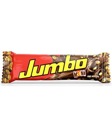 Jumbo Peanut Chocolate Bar | Soft Chocolate & Crispy Peanut | 16.92 Oz Display | 12 Bars - Buy Online on GoSupps.com