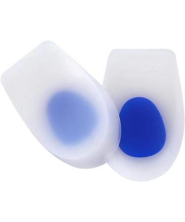 Buy Silicone Oblique Heel Pads for Men & Women - Shock Absorbing Two-Color Design - Size L (40-45) - Blue - Buy Online on GoSupps.com