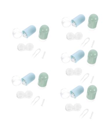 Beavorty 10 STK contact lens container lovely cuddly thehomeuse seal case - case contact lens solution contacts solution holder contacts cases cute storage box travel pp