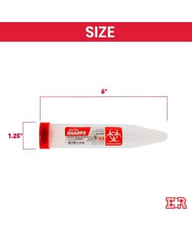 Ever Ready First Aid Porta Sharps Container - 6 Pack | Locking Mechanism | Transportable Sharps Disposal - Buy Online on GoSupps.com