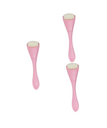 FRCOLOR 3pcs Oil Removal Roller Tools Massager Walker Face Skin Oil Control Roller Handheld Face Roller Face Skin Oil Absorbing Stick Plastic Scroll Wheel Miss Pink 10.30X2.70X1.50CMx3pcs Pinkx3pcs