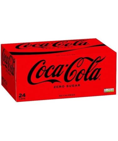 Coca Cola Zero 24-Pack - 330ml Cans | Sugar-Free Maximum Taste | Unleash the Bold Refreshment | On-the-Go - Buy Online on GoSupps.com