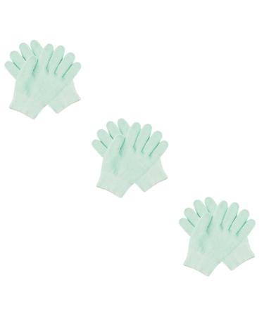 minkissy 3 Pairs Moisturizing Gloves Hand Moisturizer Gloves Grooming Glove Heart Shaped Cake Pans Gel Spa Gloves Lotion Dry Skin Hands Gloves Wet Gloves Essential Oil Spandex