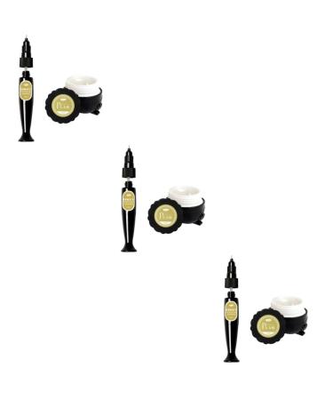 Healeved 3 Sets Nail Art Glue Scrpbooking Glue Stick Toenails Jewel Glue Nail Gem Glue Nail Paste Gel Nails Gel Nail Glue Gel Nail Art Extension Builder Manicure Second Generation