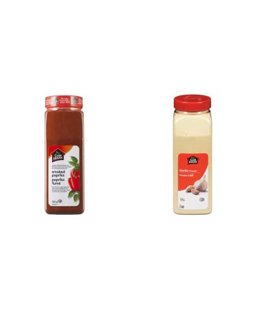 Club House Quality Natural Herbs & Spices Smoked Paprika 545g & Quality Natural Herbs & Spices Garlic Powder 525g Paprika + Garlic Powder
