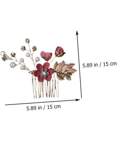 1 Set Hairpin Hair Comb Zinc Alloy Women's Wedding - Buy Online on GoSupps.com