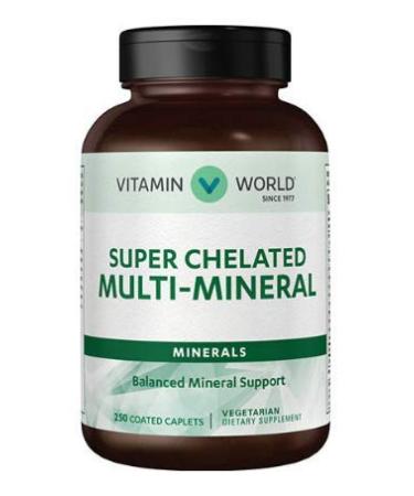 Super Chelated Multi - MineralsBalanced Mineral Support 250 Coated caplets