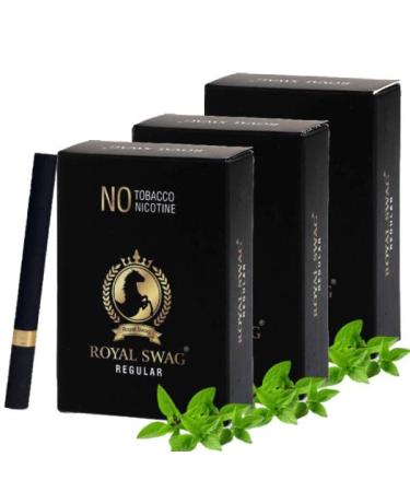 Royal Swag Ayurvedic Herbal Cigarettes 100% Tobacco Free & 100% Nicotine Free Regular (60 Sticks)