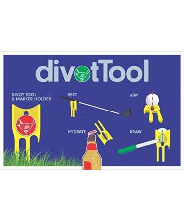 Birdicorn 6-in-1 Golf Divot Tool Black - Premium Golf Accessories - Buy Online on GoSupps.com