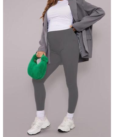 Shadow Dance UK Maternity Over Bump Leggings | Pregnancy Support Belly Tights | 20 Light Grey - Buy Online on GoSupps.com