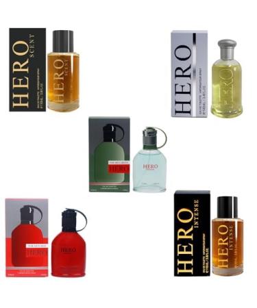 Cologne for Men (3.4oz/100ml x 5Pcs) Eau de toilette (Our Impression of Hugoo Bosss) Pack of 5pcs - Buy Online on GoSupps.com