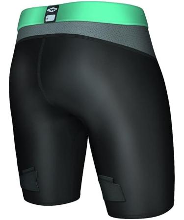 Shock Doctor Women's SD30060 Pelvic Protection Hockey Shorts - Black/Orange - Adult Size S | Premium Comfort & Safety for Athletes - Buy Online on GoSupps.com