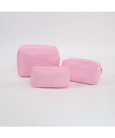 Kaymey XL Nylon Travel Cosmetic Bag Makeup Pouch Case - Pink - Buy Online on GoSupps.com