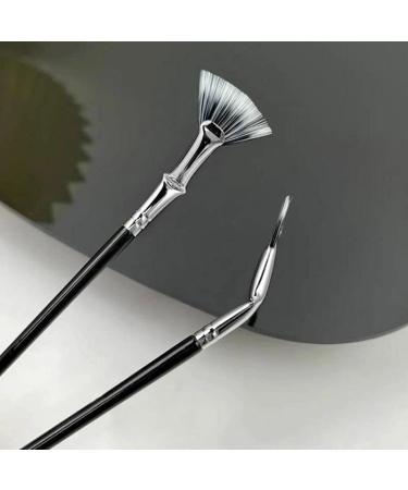 Dolly Mascara Fan Brush Set for Lashes and Eyebrows - 4PCS Makeup Tools - Buy Online on GoSupps.com