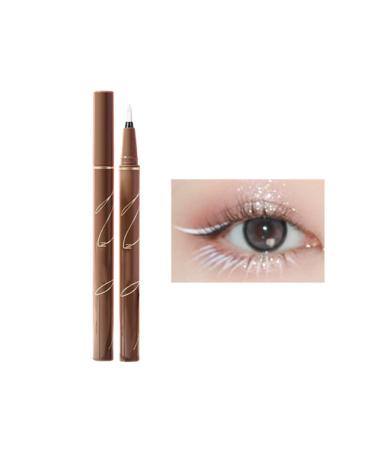 Liquid Eyeliner Long-lasting Pigmented Waterproof Smudge-proof Liquid Liner for Eyes Face and Body (white)