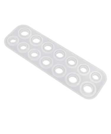 COHEALI Circle Silicone Mold Ring Casting Jewelry Resin Ring Silicone Jewelry Mold Suite Silicone Ring Round 25X8.3cm As Shown