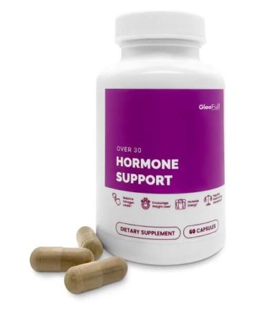 GleeFull Over 30 Hormone Support - Menopause Supplements for Women - Hormone Balance for Women - Hot Flash Relief - Menopause Support 1 Bottle (60 Count)