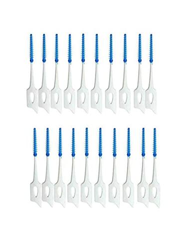 Interdental Brush Cleaners 40 Count Toothpick Cleaners Tooth Flossing Interdental Cleaners Head Oral Dental Hygiene Brush Tooth Cleaning Tool