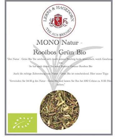 Lerbs & Hagedorn Lerbs & Hagedorn Natural Rooibos Tea Organic Green | Fruity aromatic mild herb approx. 1 kg (81 liters) Organic Green Rooibos (PGI)