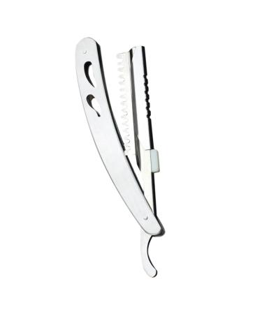 Ipetboom razor razor holder made of stainless steel.Hairdresser holder foldable razor holder stand for razor nasal hair cutter man bears just blade stainless steel