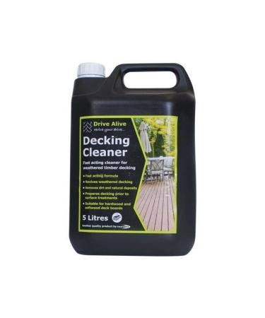 Bond It Decking Cleaner Restorer Fast Acting Timber Deck Removes Dirt Natura Deposites Wood Clear Oil Coat Protector 5L