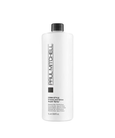 Paul Mitchell Freeze and Shine Super Hairspray  Maximum Hold  Shiny Finish Hairspray  For Coarse Hair 33.8 Fl Oz (Pack of 1)