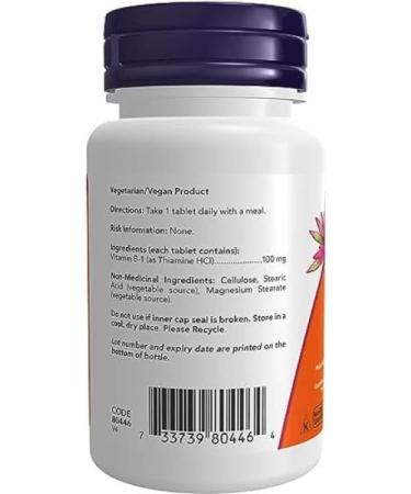 Now B-1 100mg 100tab - Buy Online on GoSupps.com