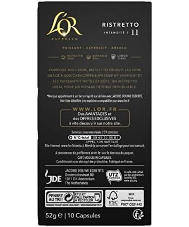 L'OR - Espresso Ristretto Capsules 52G - Lot Of 3 - Buy Online on GoSupps.com