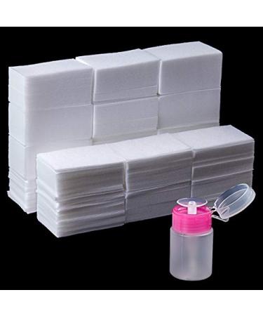 1000 Pcs Gel Nail Polish Remover Wipes with Pump Dispenser - Lint Free Cotton Pads for Acrylic & UV Gel Nails - Disposable Soak Off Nail Polish Remover Set - Buy Online on GoSupps.com