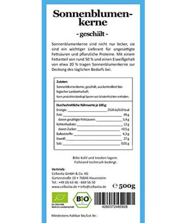 Buy Organic Sunflower Seeds 500g - Vegan Gluten-Free Natural & Pure - Seed Gold - Buy Online on GoSupps.com