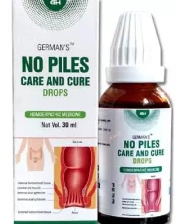 German Homeo Care & Cure No Piles Drops (30ml) + Free Ujala Eye Drop - Buy Online on GoSupps.com
