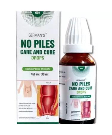 German Homeo Care & Cure No Piles Drops (30ml) (Free Ujala Eye Drop)