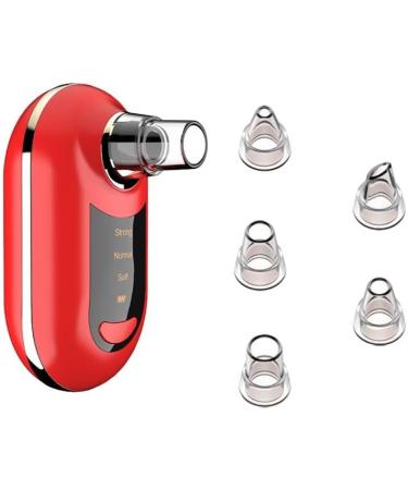 Blackhead Remover Pore Vacuum Electric USB Rechargeable Acne Comedone Whitehead Extractor with 5 Probes and 3 Adjustable Suction Power for Facial Skin Blackhead Removal Kit Red - Buy Online on GoSupps.com