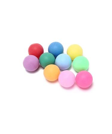 MYSXN 10PCS Colored Ping Pong Balls,Plastic Table Tennis Ball for Pong Game and Advertising,Kids,DIY,Fun Arts