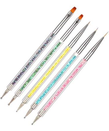 5pcs Nail Art Pens - Liner Brush Set for DIY Nail Designs | International Shipping - Buy Online on GoSupps.com