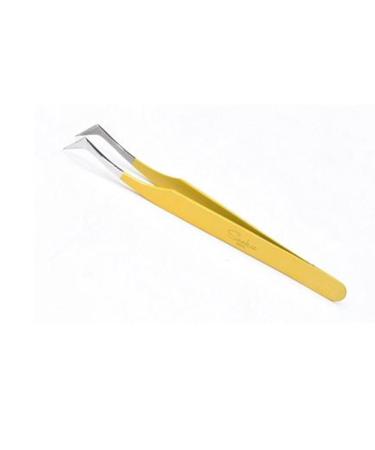 Sookie Sews Angled Precision Tweezers Scissors  Yellow/Steel