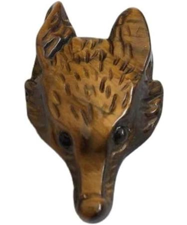 Natural Stone Crystal Tiger Eye Aventurine Wolf Head Shape Pendant Accessories 2pc Collection ningxiao (Color : Tiger Eye Size : 2pcs) 2pcs Tiger Eye - Buy Online on GoSupps.com