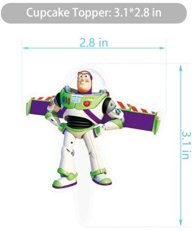 38 Decorations for Story Cupcake Toppers Set Birthday Cake Party Supplies Decor - Buy Online on GoSupps.com