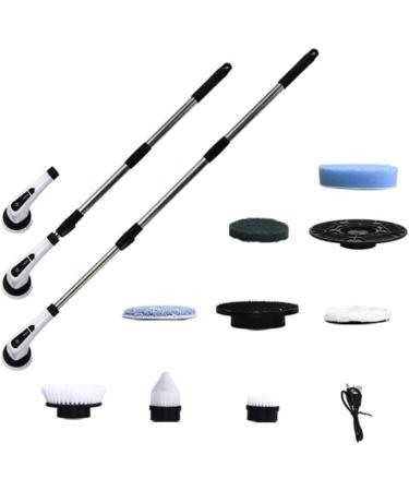 2023 Electric Spin Brush - Effortless Tub Scrubber - 7 Replaceable Brushes - Adjustable Handle - Modern Design - Buy Online on GoSupps.com